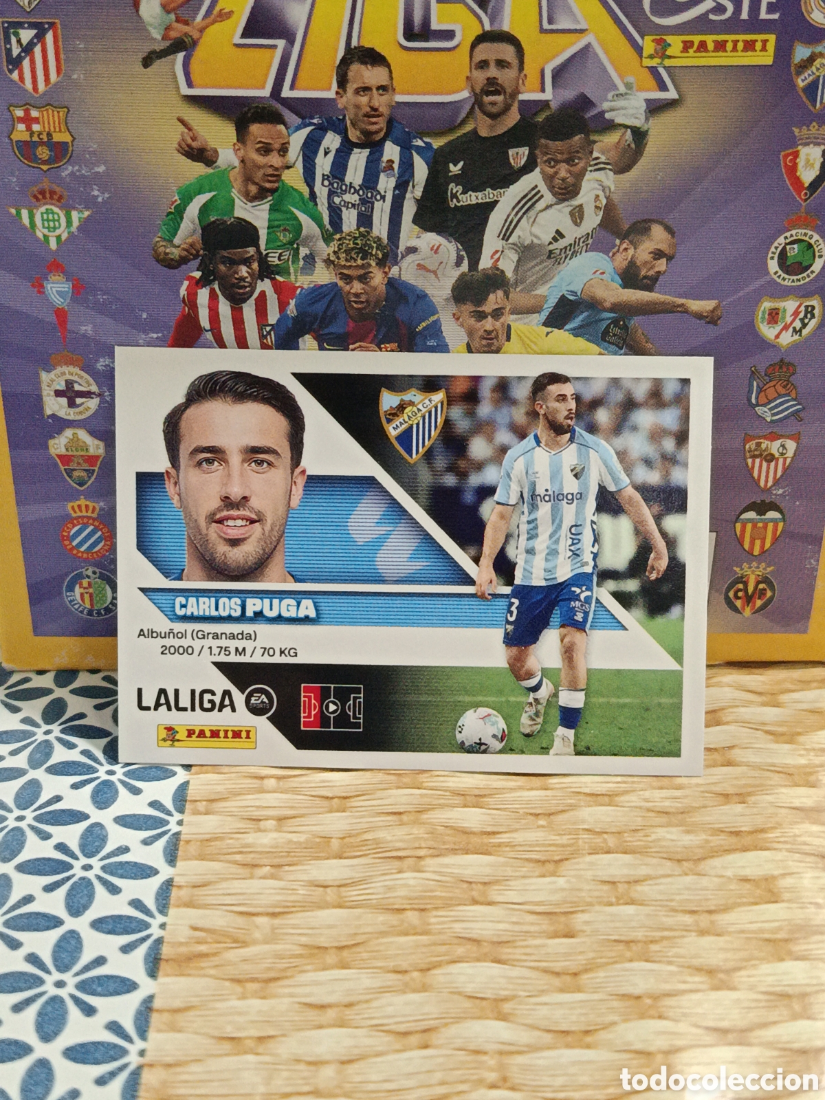 Colecionismo Cromos antigos: PUGA MALAGA N&ordm; 5 LIGA ESTE 26 27 2026 2027 PANINI