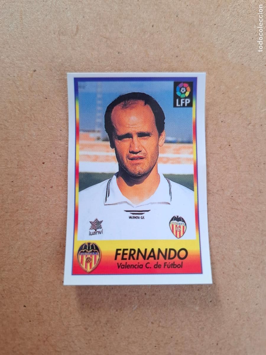 Collectionnisme Cartes &agrave; collectionner anciennes: BOLLYCAO 96 97 1996 1997 - 256 FERNANDO - VALENCIA CF ( TRASERA TE PRESENTA F&Uacute;TBOL ) NUNCA PEGADO