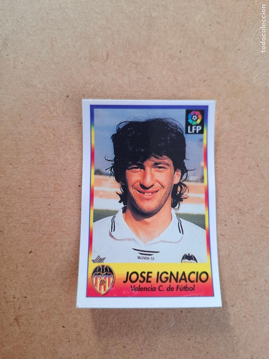 Collectable Antique Stickers: BOLLYCAO 96 97 1996 1997 - 258 JOS&Eacute; IGNACIO VALENCIA CF ( TRASERA TE PRESENTA F&Uacute;TBOL ) NUNCA PEGADO