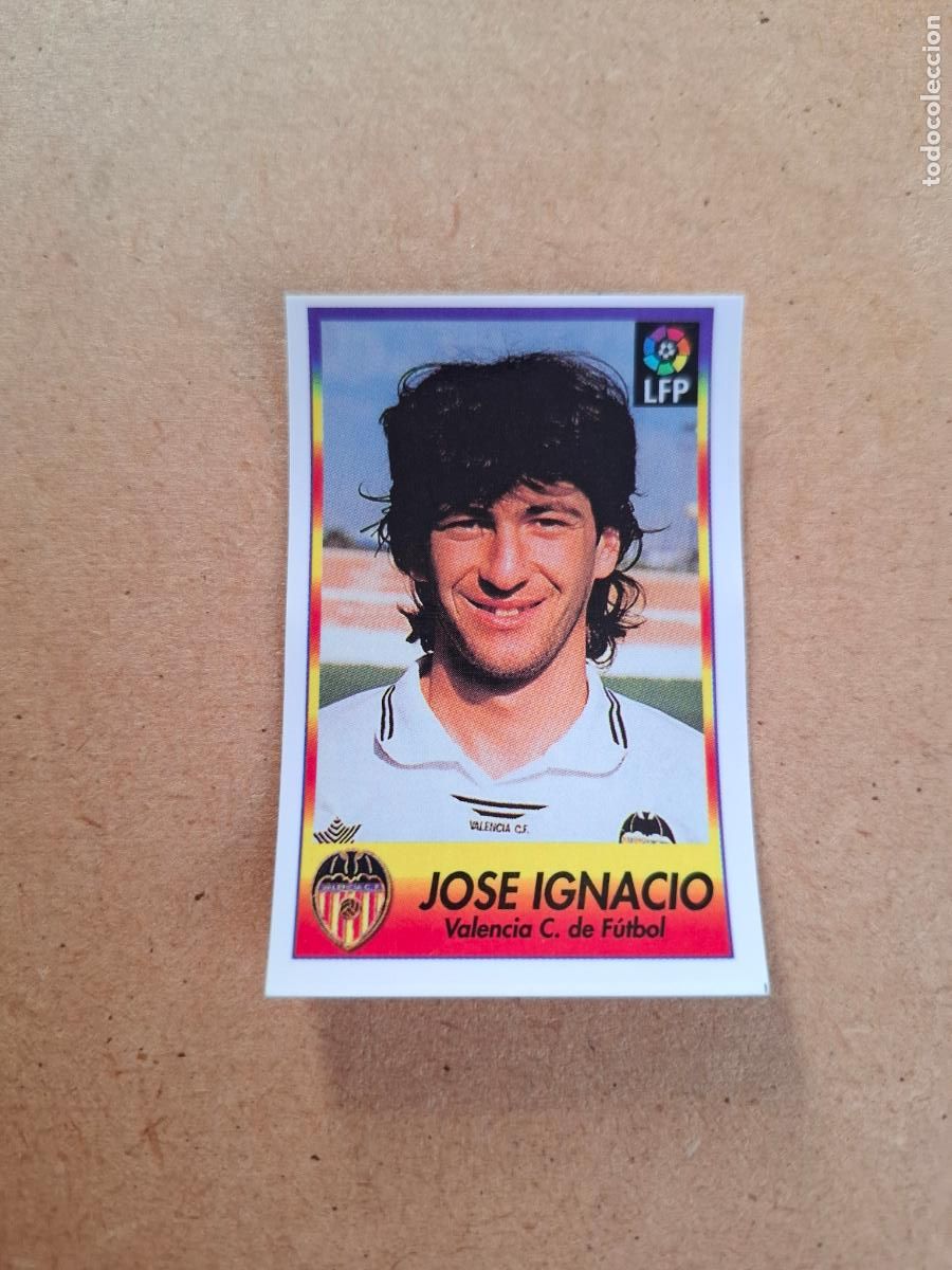 Collectable Antique Stickers: BOLLYCAO 96 97 1996 1997 - 258 JOS&Eacute; IGNACIO VALENCIA CF ( TRASERA SIGUE LA LIGA ) NUNCA PEGADO