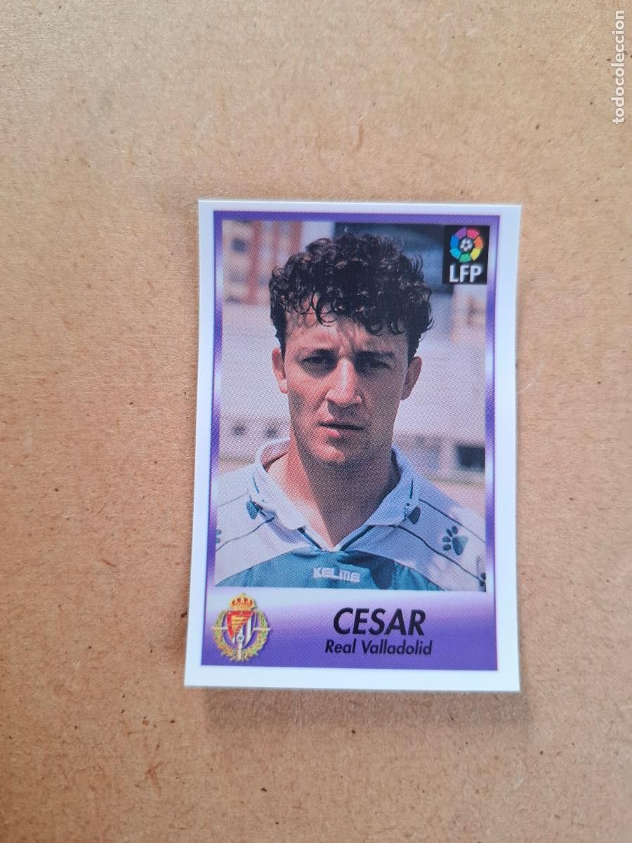 Collectable Antique Stickers: BOLLYCAO 96 97 1996 1997 - 262 C&Eacute;SAR - REAL VALLADOLID ( TRASERA TE PRESENTA F&Uacute;TBOL ) NUNCA PEGADO