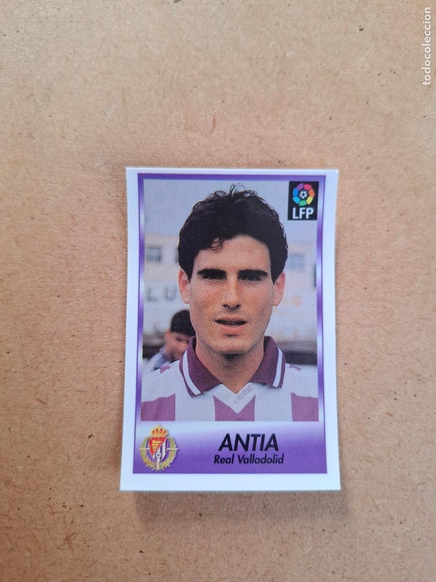 Collectable Antique Stickers: BOLLYCAO 96 97 1996 1997 - 263 ANTIA - REAL VALLADOLID ( TRASERA SIGUE LA LIGA ) NUNCA PEGADO