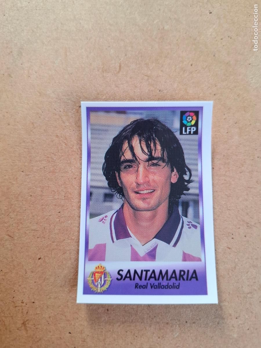 Collectable Antique Stickers: BOLLYCAO 96 97 1996 1997 - 264 SANTAMAR&Iacute;A REAL VALLADOLID TRASERA TE PRESENTA F&Uacute;TBOL NUNCA PEGADO