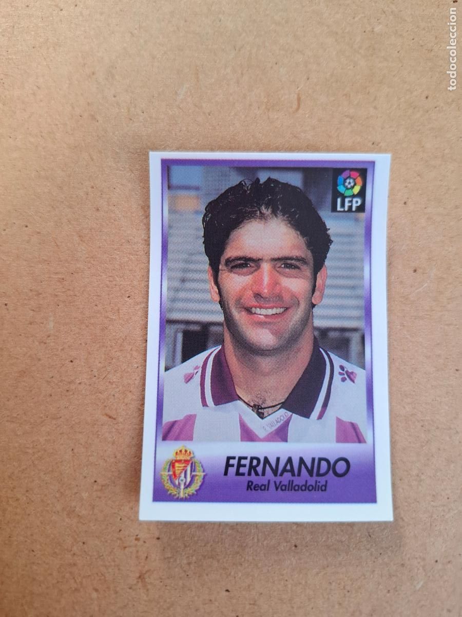 Collectable Antique Stickers: BOLLYCAO 96 97 1996 1997 - 268 FERNANDO - REAL VALLADOLID ( TRASERA SIGUE LA LIGA ) NUNCA PEGADO