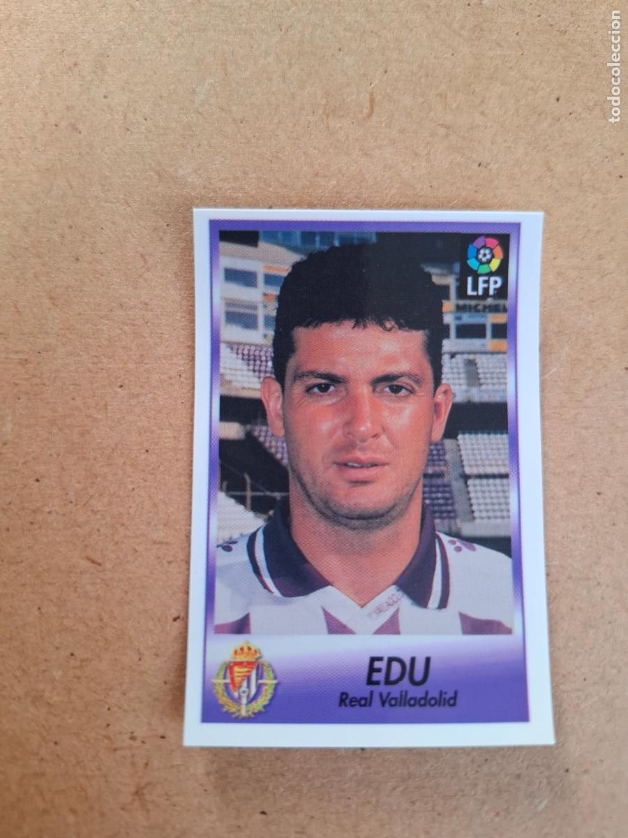 Collectable Antique Stickers: BOLLYCAO 96 97 1996 1997 - 270 EDU - REAL VALLADOLID ( TRASERA TE PRESENTA F&Uacute;TBOL ) NUNCA PEGADO