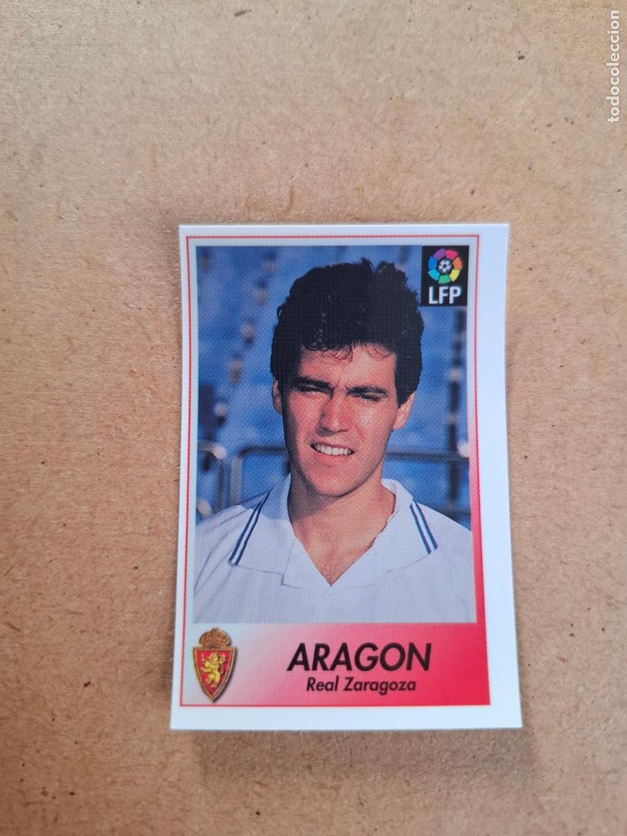 Collectable Antique Stickers: BOLLYCAO 96 97 1996 1997 - 280 ARAG&Oacute;N - REAL ZARAGOZA ( TRASERA TE PRESENTA F&Uacute;TBOL ) NUNCA PEGADO