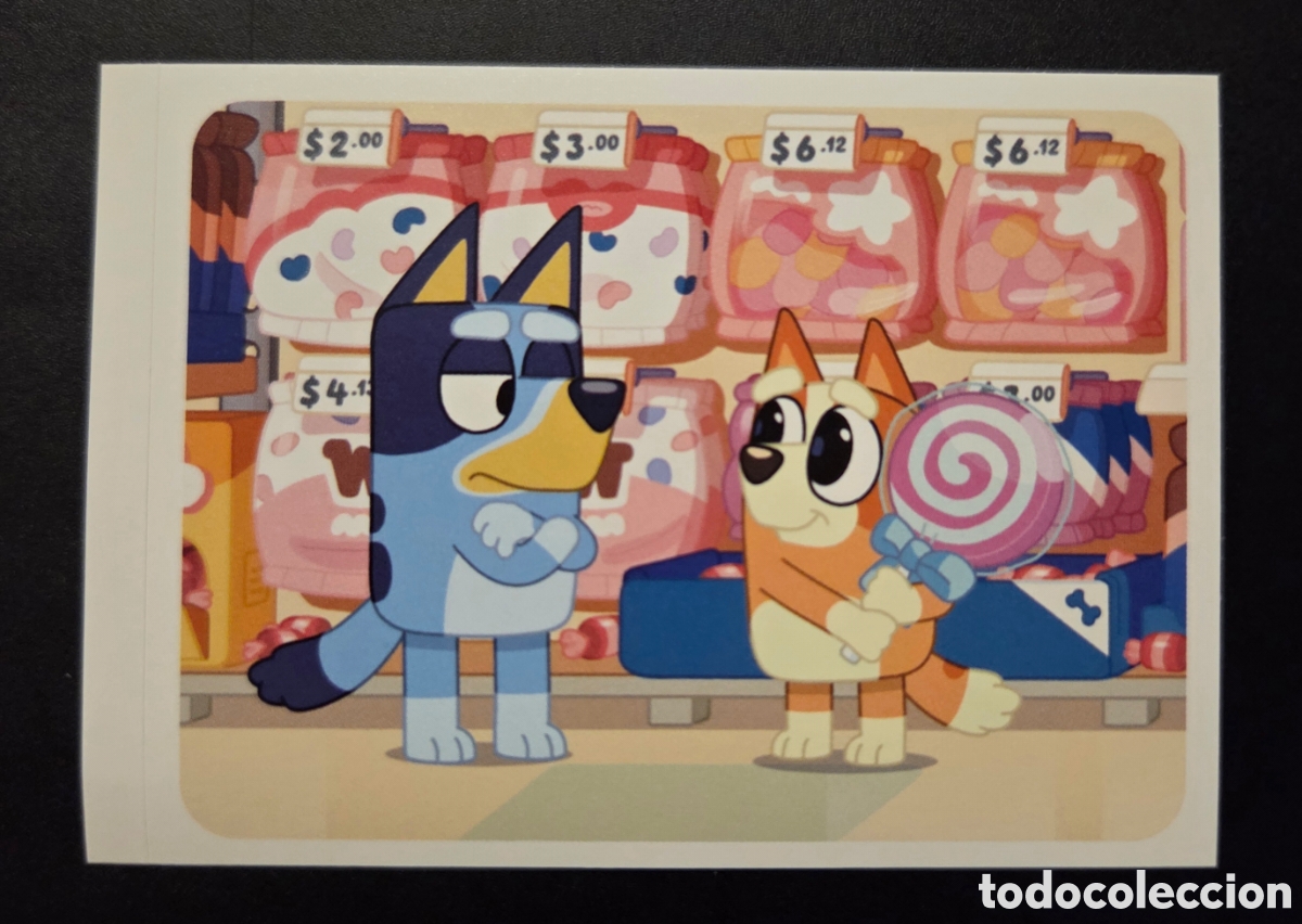 Collectable Antique Stickers: CROMO N&deg; 8 BLUEY FUNNY YUMMY 2026 PANINI