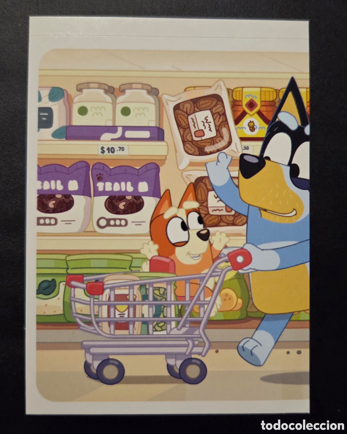 Collectable Antique Stickers: CROMO N&deg; 9 BLUEY FUNNY YUMMY 2026 PANINI