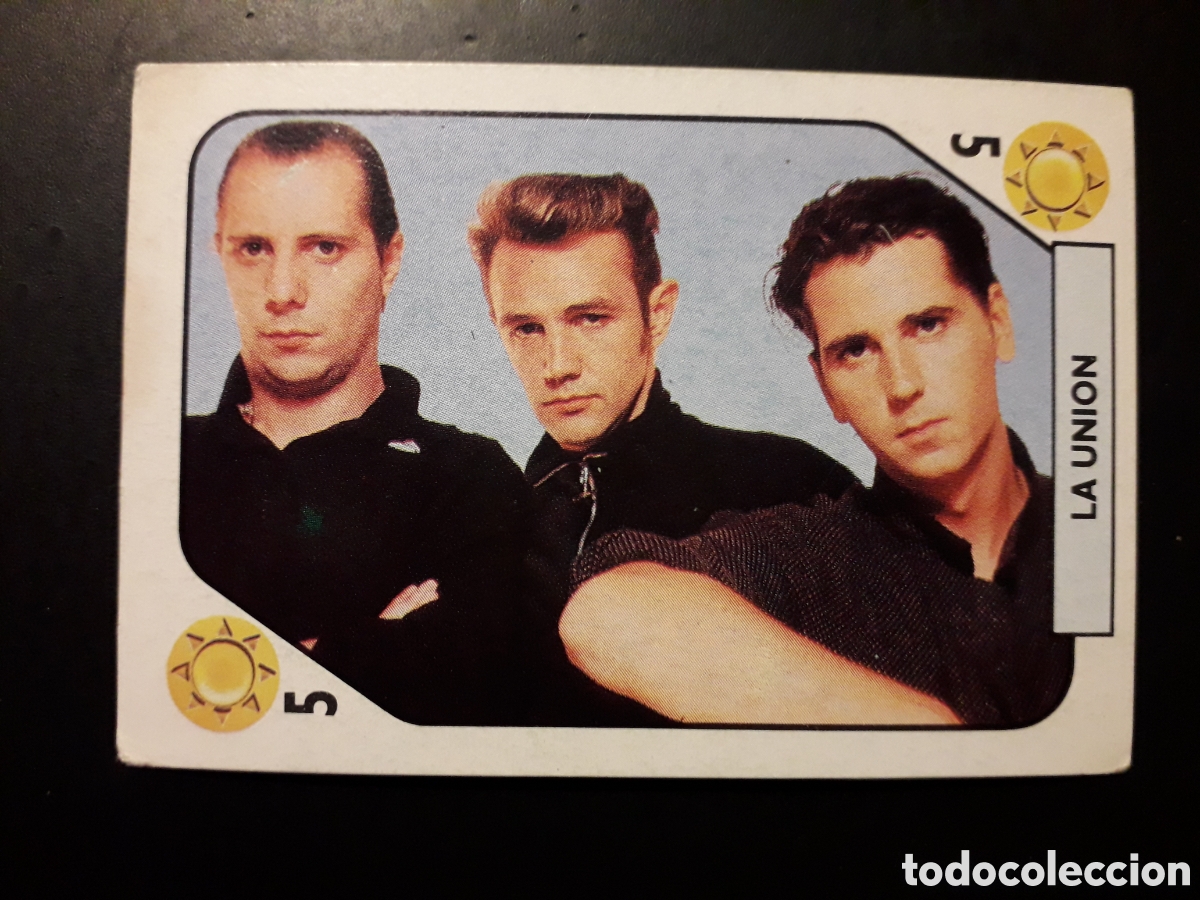 Coleccionismo cromos antiguos: LA UNI&Oacute;N, TELE BANCO POP TRASERA AZUL 1988.SIN PEGAR PEDIDO M&Iacute;NIMO 3&euro;