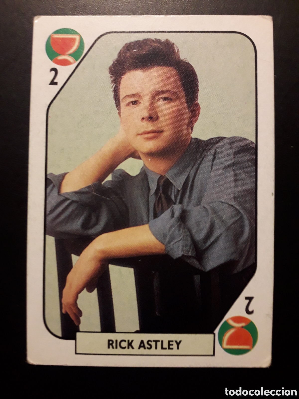 Coleccionismo cromos antiguos: RICK ASTLEY, TELE BANCO POP TRASERA ROJA 1988.SIN PEGAR PEDIDO M&Iacute;NIMO 3&euro;