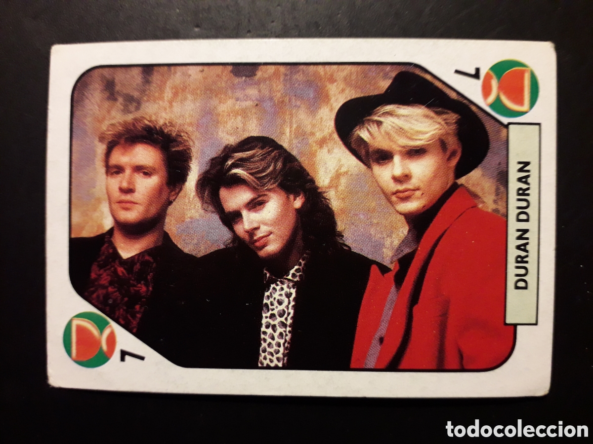 Coleccionismo cromos antiguos: DURAN DURAN, TELE BANCO POP TRASERA AZUL 1988. SIN PEGAR PEDIDO M&Iacute;NIMO 3&euro;