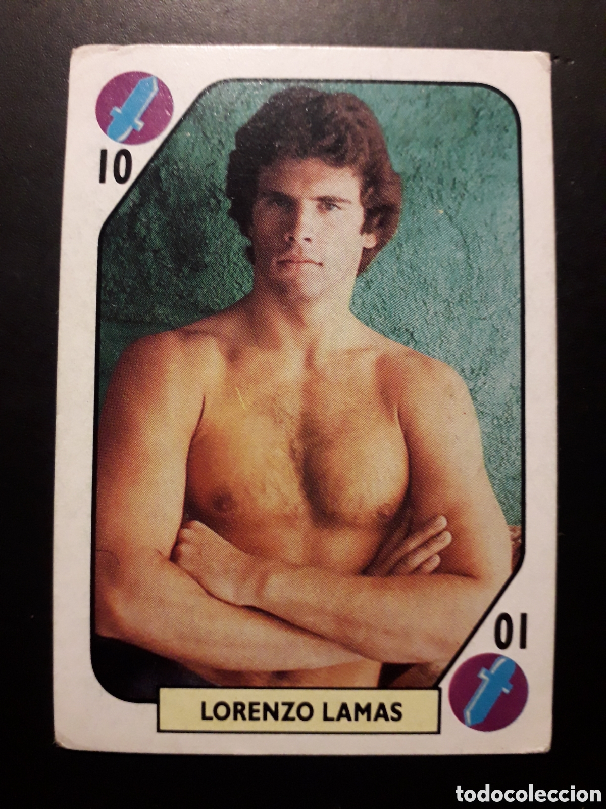 Coleccionismo cromos antiguos: LORENZO LAMAS, TELE BANCO POP TRASERA ROJA 1988. SIN PEGAR PEDIDO M&Iacute;NIMO 3&euro;
