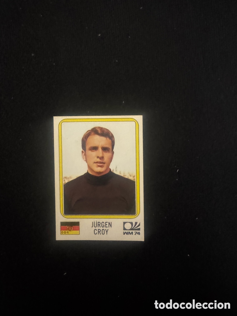 Coleccionismo cromos antiguos: Jurgen Croy - Panini World cup Munchen 1974
