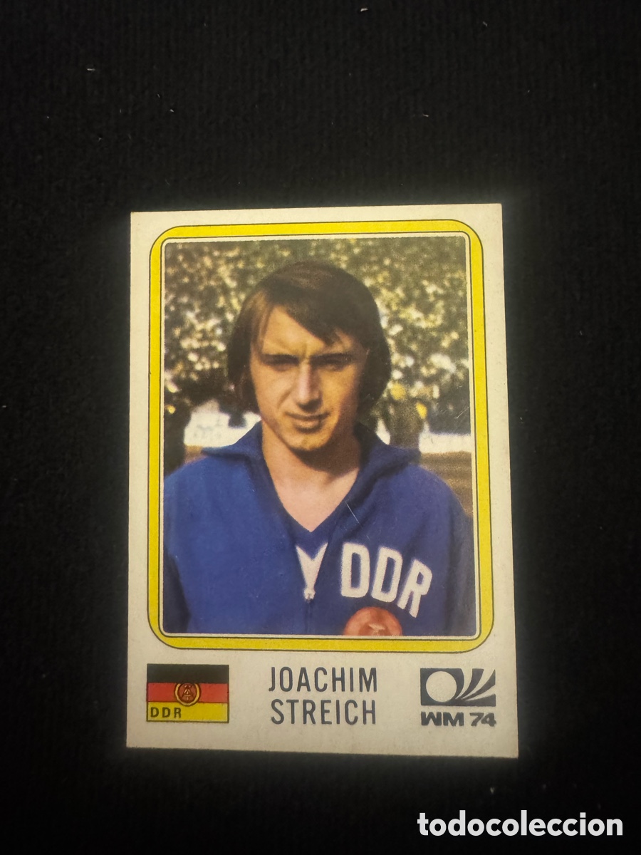 Coleccionismo cromos antiguos: Joachim Streich - Panini World cup Munchen 1974