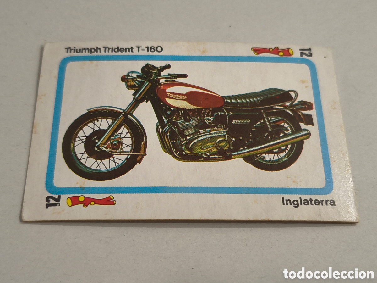 Coleccionismo cromos antiguos: TELE MOTOR EDICIONES ESTE TRIUMPH TRIDENT T-160, 12 DE BASTOS
