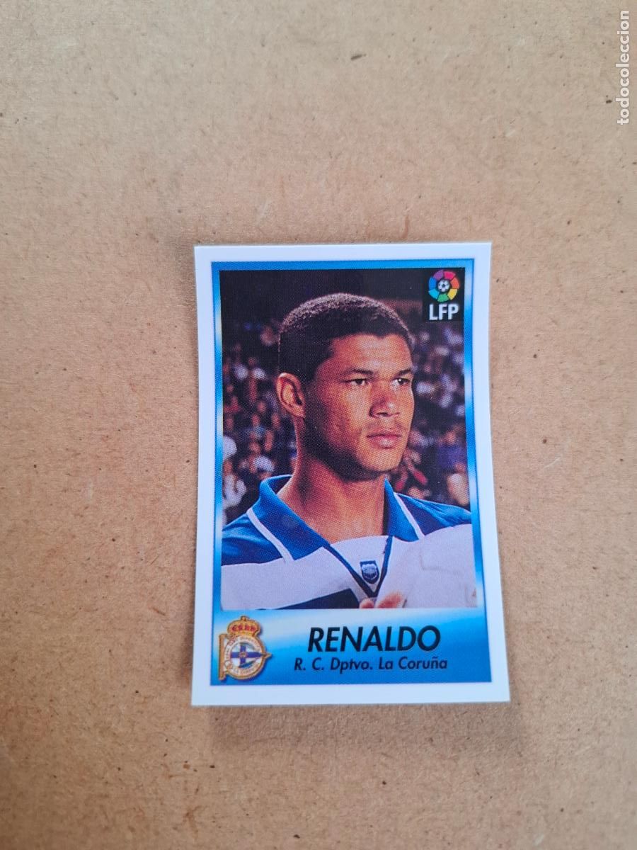 Collectable Antique Stickers: BOLLYCAO 96 97 1996 1997 - 295 RENALDO - R.C. DEPORTIVO ( TRASERA TE PRESENTA F&Uacute;TBOL ) NUNCA PEGADO
