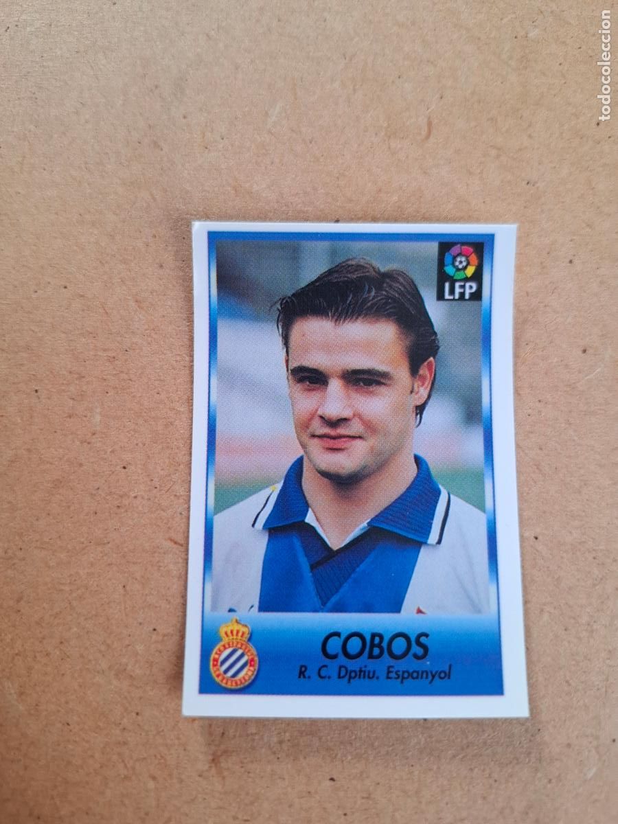 Collectable Antique Stickers: BOLLYCAO 96 97 1996 1997 - 296 COBOS - RCD. ESPANYOL ( TRASERA TE PRESENTA F&Uacute;TBOL ) NUNCA PEGADO