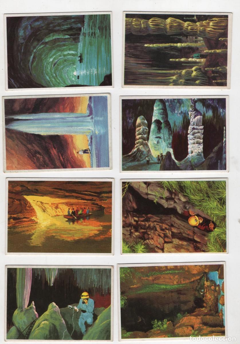 Collezionismo Figurine antiche: DUNKIN SUPERCROMO A&Ntilde;O 1969 ESPELEOLOGIA SERIE COMPLETA 12 CROMOS VER DOS CARAS MUY BUEN ESTADO