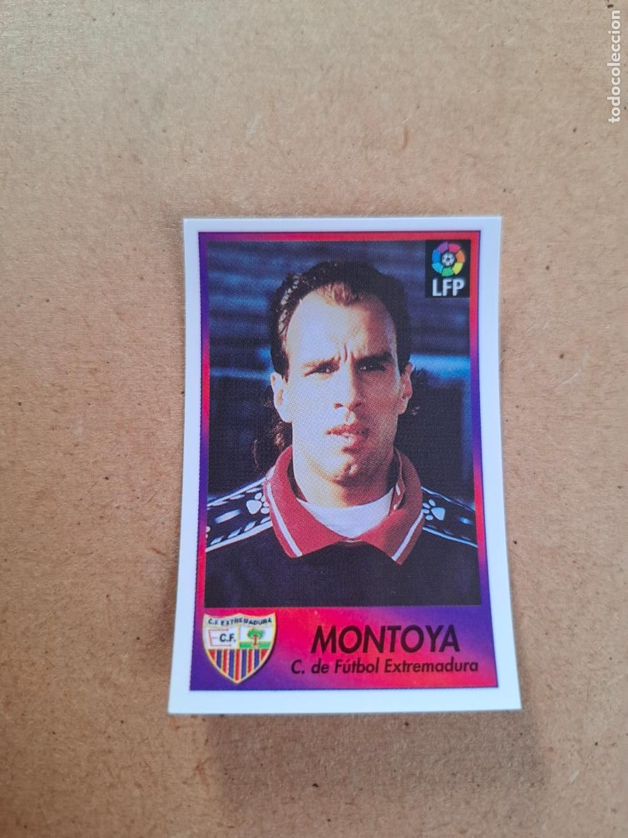 Coleccionismo cromos antiguos: BOLLYCAO 96 97 1996 1997 - 298 MONTOYA - CF. EXTREMADURA ( TRASERA SIGUE LA LIGA ) NUNCA PEGADO