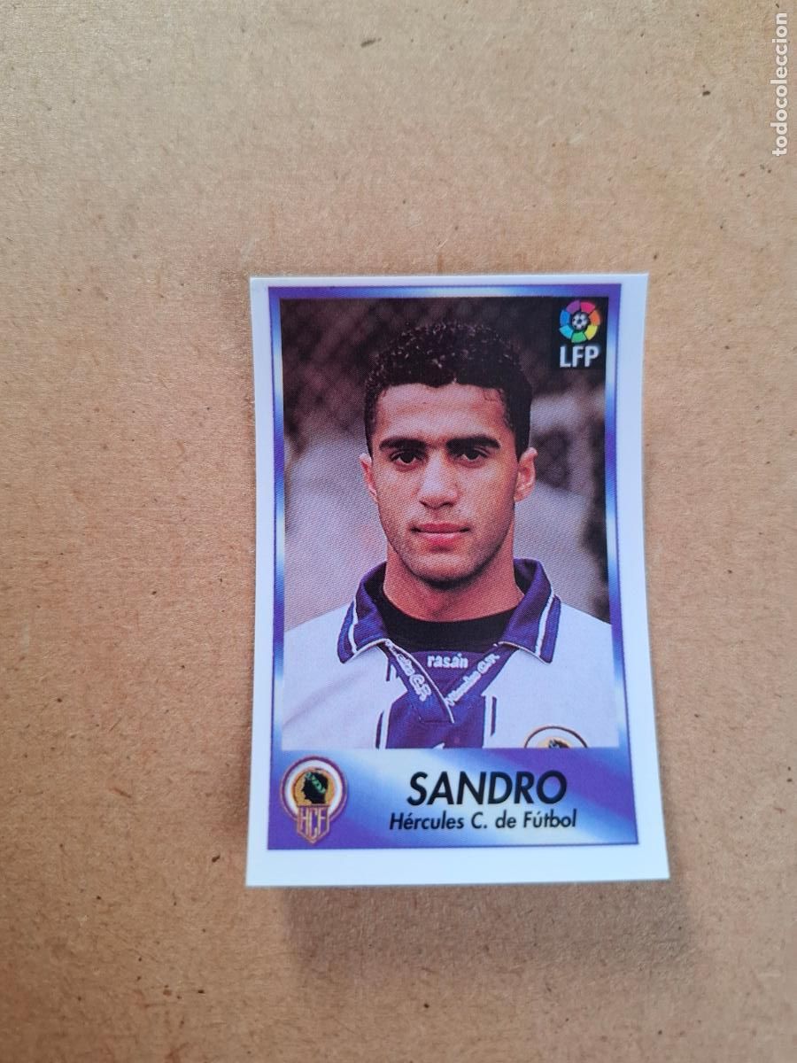Coleccionismo cromos antiguos: BOLLYCAO 96 97 1996 1997 - 300 SANDRO - H&Eacute;RCULES CF ( TRASERA SIGUE LA LIGA ) NUNCA PEGADO