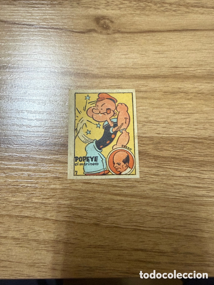 Coleccionismo cromos antiguos: 1939 POPEYE N&ordm; 7 BRUGUERA SIN PEGAR