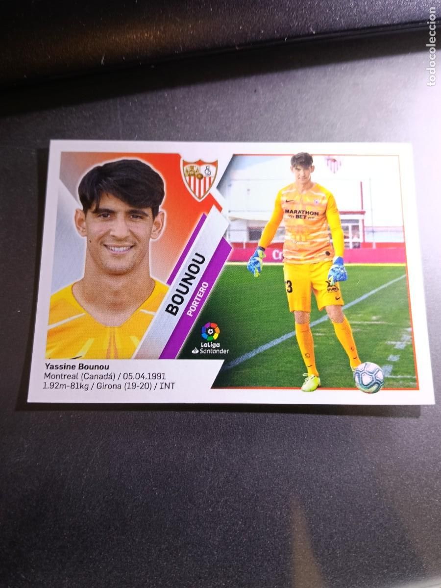 Coleccionismo cromos antiguos: CROMO BOUNOU 2 BIS COLOCA SEVILLA LIGA 2019 2020 19 20 ESTE PANINI NUNCA PEGADO