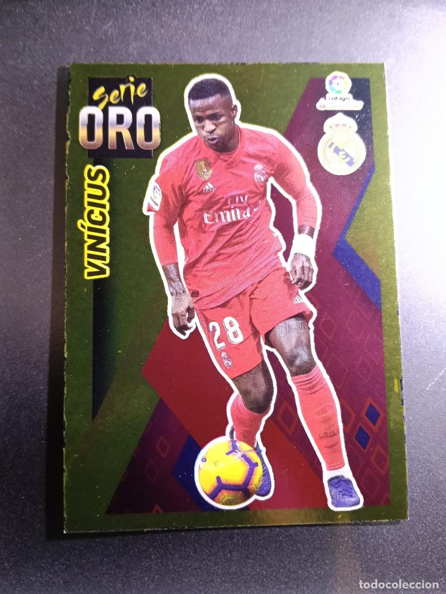 Coleccionismo cromos antiguos: CROMO VINICIUS 15 SERIE ORO 15 REAL MADRID LIGA 2019 2020 19 20 ESTE PANINI NUNCA PEGADO