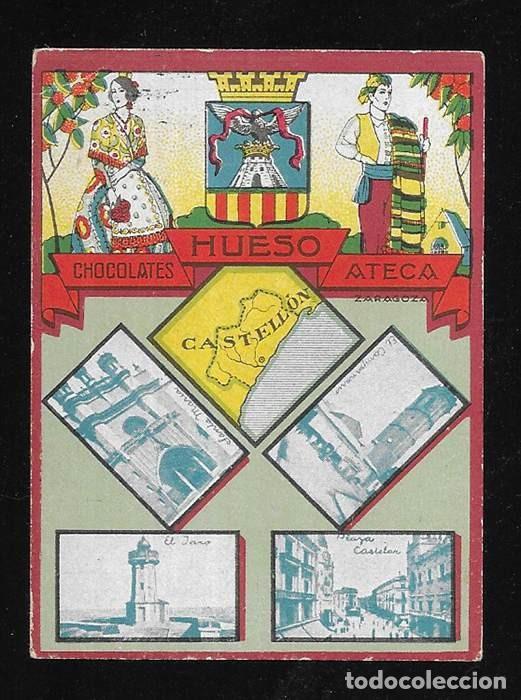 Coleccionismo cromos antiguos: Hueso, Chocolates. Col. Provincias CASTELL&Oacute;N cromo 1930