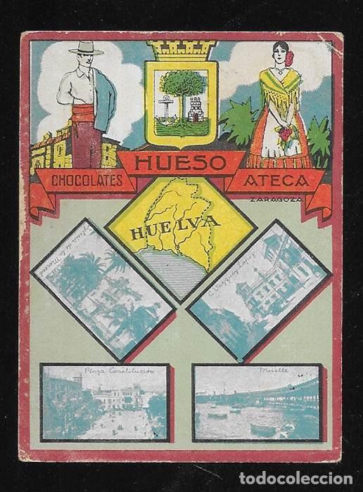 Coleccionismo cromos antiguos: Hueso, Chocolates. Col. Provincias HUELVA cromo 1930