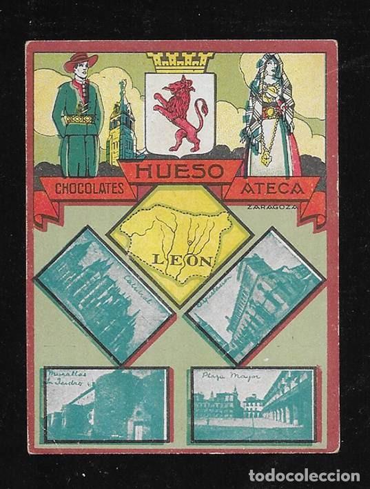 Collezionismo Figurine antiche: Hueso, Chocolates. Col. Provincias LEON cromo 1930