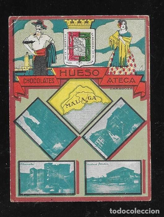 Collezionismo Figurine antiche: Hueso, Chocolates. Col. Provincias MALAGA cromo 1930