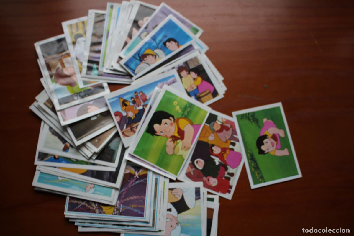 Collectionnisme Cartes &agrave; collectionner anciennes: Lote de 80 cromos del &aacute;lbum El retorno de Heidi de Fher. Rescatados,pero en buen estado. Ver fotos.