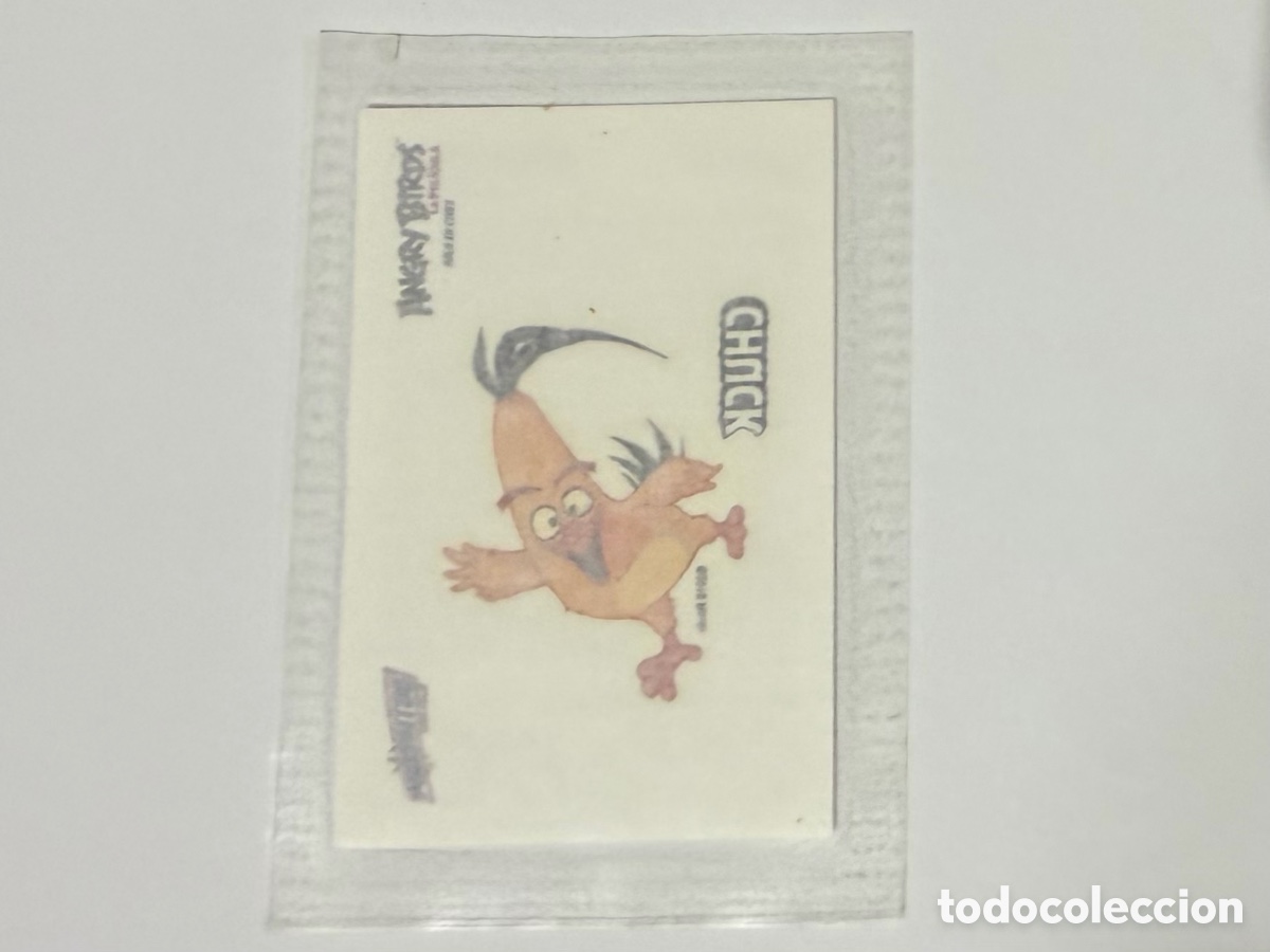 Coleccionismo cromos antiguos: Cromo Phoskitos Angry Birds calcoman&iacute;a