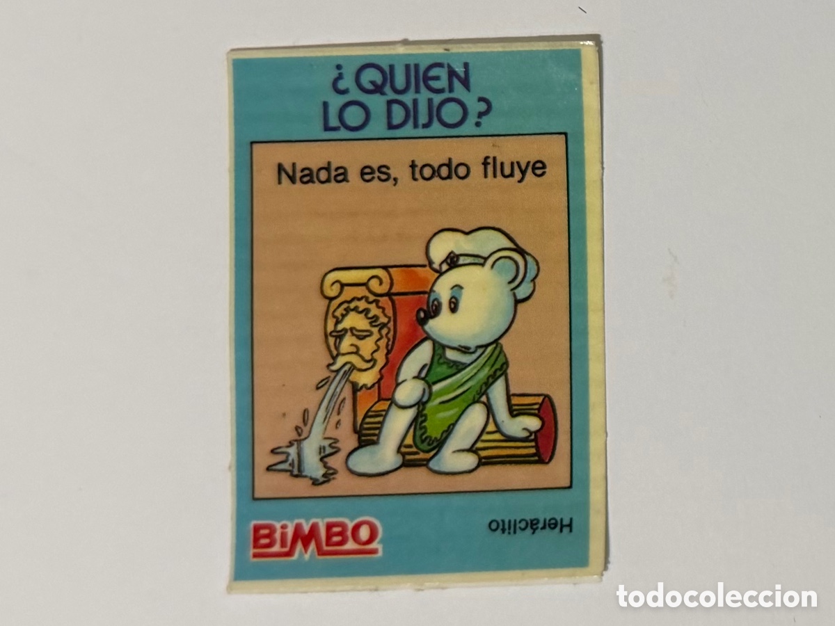 Sammeln alte Sammelbilder: Cromo Bimbo Quien lo Dijo