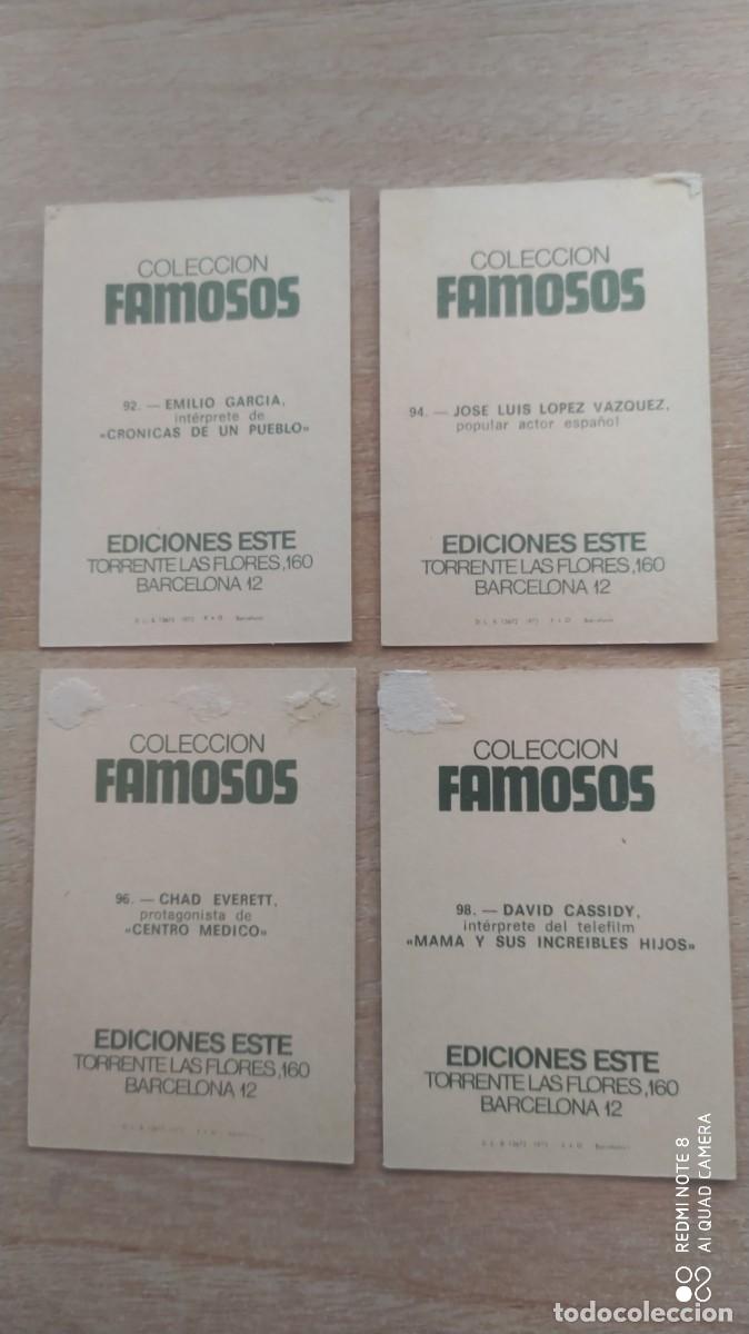 Coleccionismo cromos antiguos: COLECCION FAMOSOS 96 CHAD EVERETT ESTE - V1 - Foto 2