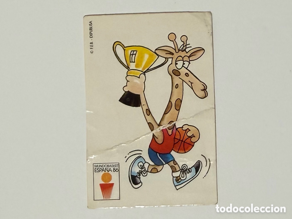 Sammeln alte Sammelbilder: Cromo Bimbo Mundobasket Espa&ntilde;a 86