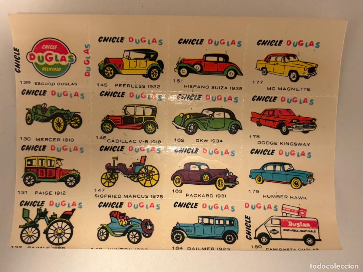 Collectable Antique Stickers: CROMOS CHICLE DUGLAS AUTOMOVILES: HISPANO SUIZA , DKW, etc..