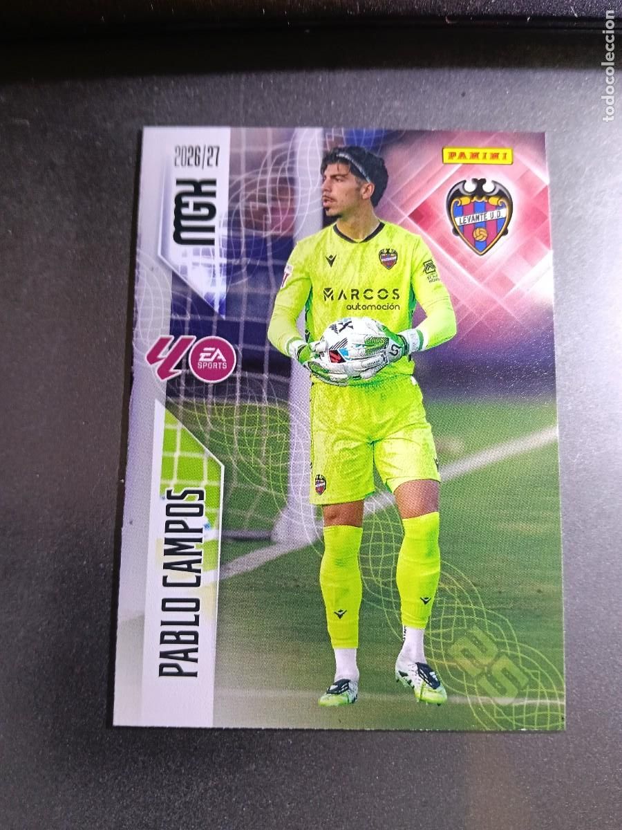Coleccionismo cromos antiguos: MEGACRACKS PABLO CAMPOS 201 LEVANTE CROMO LIGA 2026 2027 26 27 MGK PANINI