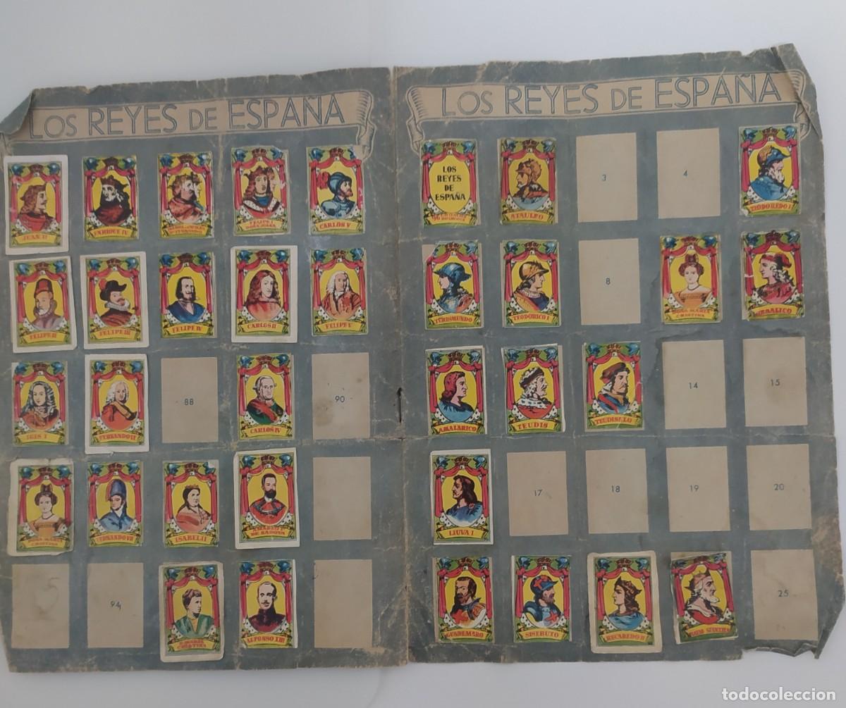 Coleccionismo cromos antiguos: Cromos Los Reyes de Espa&ntilde;a - Bruguera