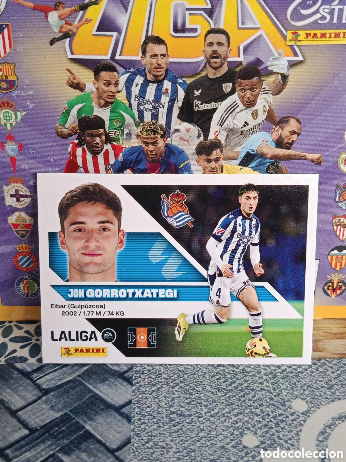 Sammeln alte Sammelbilder: GORROTXATEGI REAL SOCIEDAD N&ordm; 10 LIGA ESTE 26 27 2026 2027 PANINI