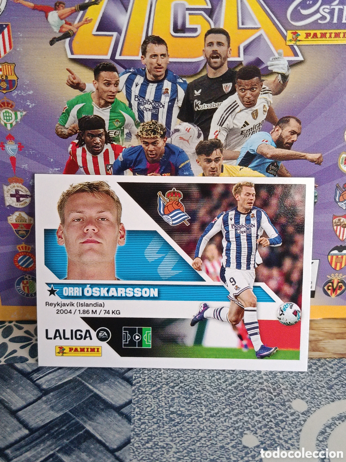 Collezionismo Figurine antiche: OSKARSSON REAL SOCIEDAD N&ordm; 19 LIGA ESTE 26 27 2026 2027 PANINI
