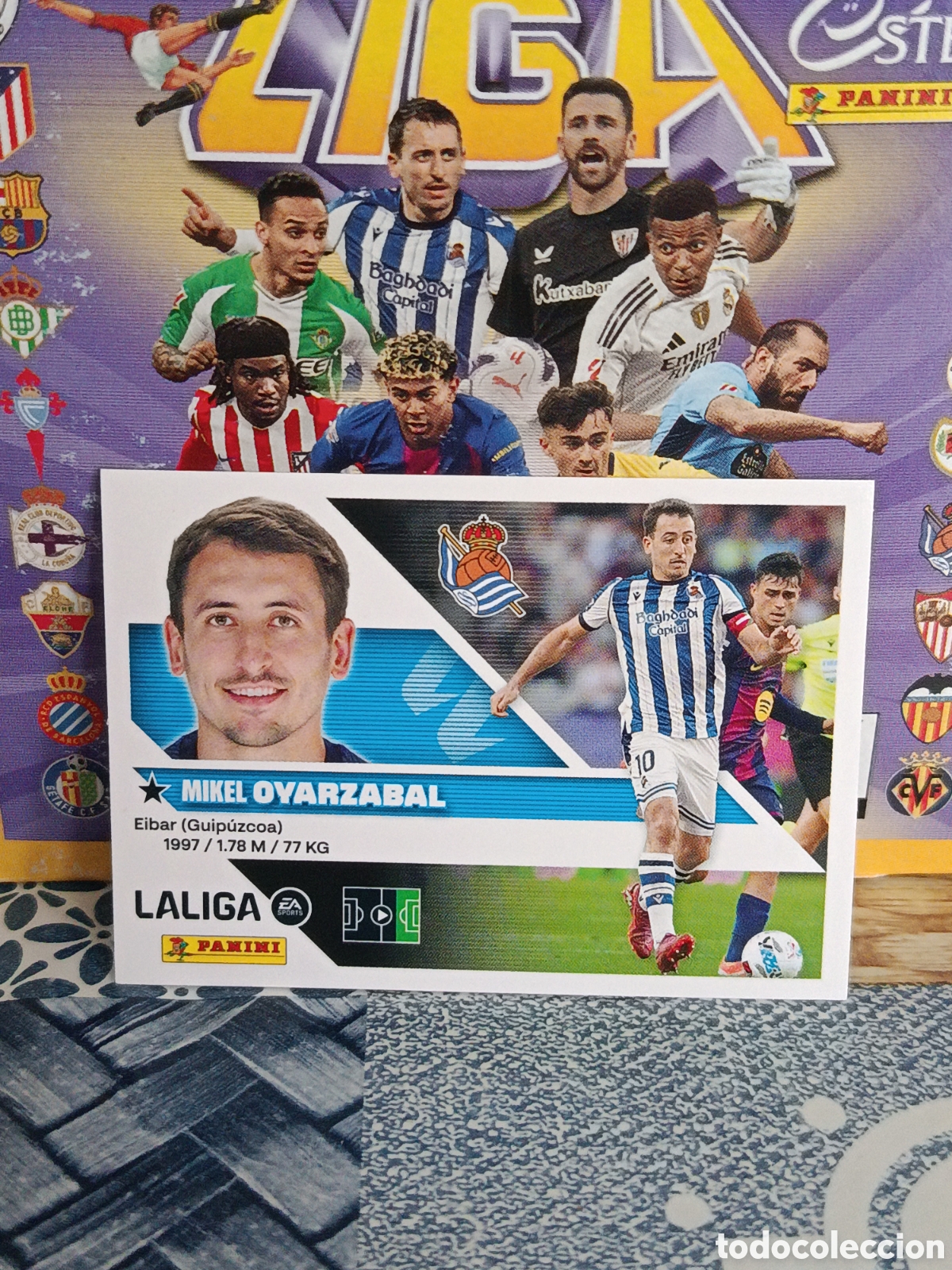 Collectable Antique Stickers: OYARZABAL REAL SOCIEDAD N&ordm; 20 LIGA ESTE 26 27 2026 2027 PANINI