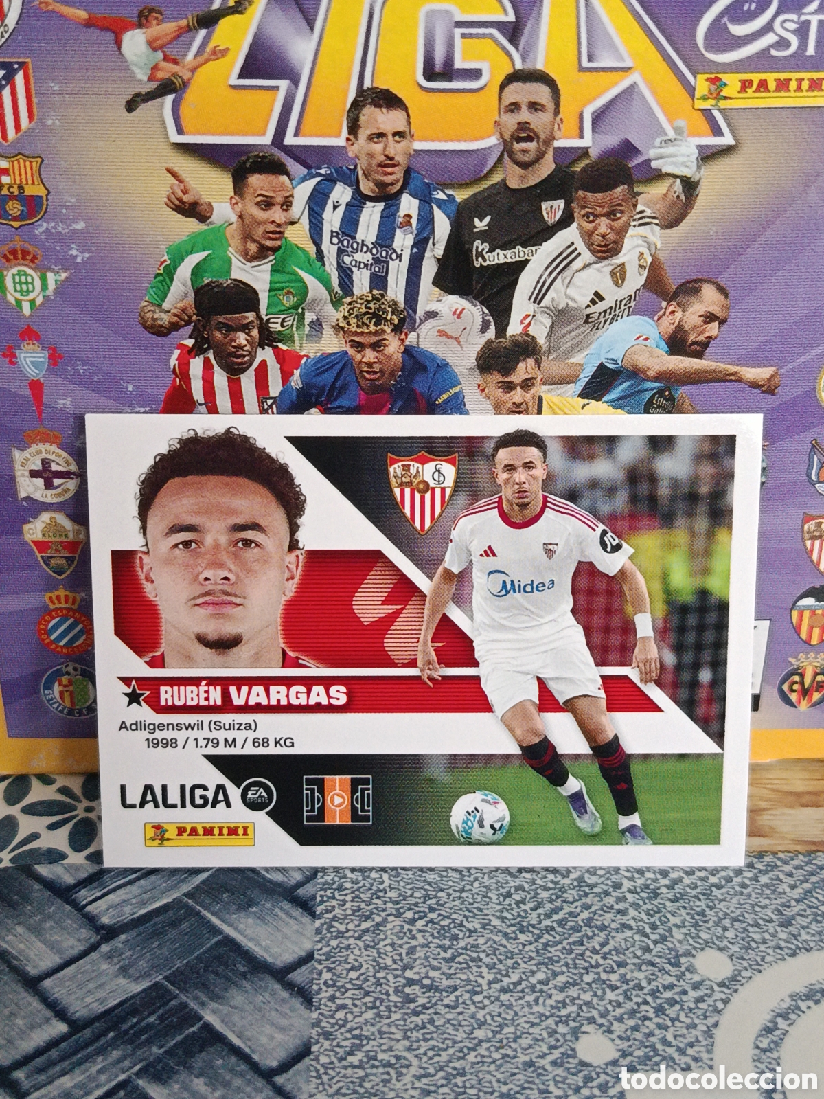 Collezionismo Figurine antiche: VARGAS SEVILLA N&ordm; 15 LIGA ESTE 26 27 2026 2027 PANINI