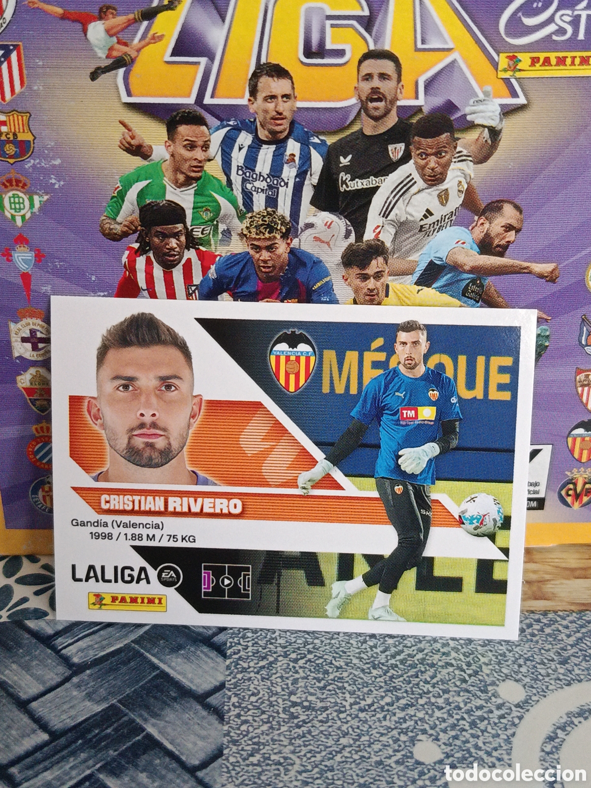 Collectable Antique Stickers: RIVERO VALENCIA N&ordm; 4 LIGA ESTE 26 27 2026 2027 PANINI