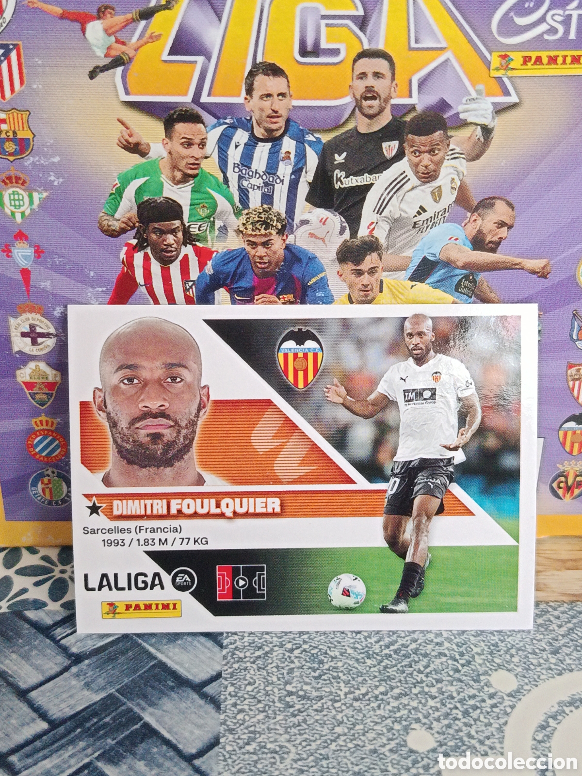 Collectable Antique Stickers: FOULQUIER VALENCIA N&ordm; 5 LIGA ESTE 26 27 2026 2027 PANINI