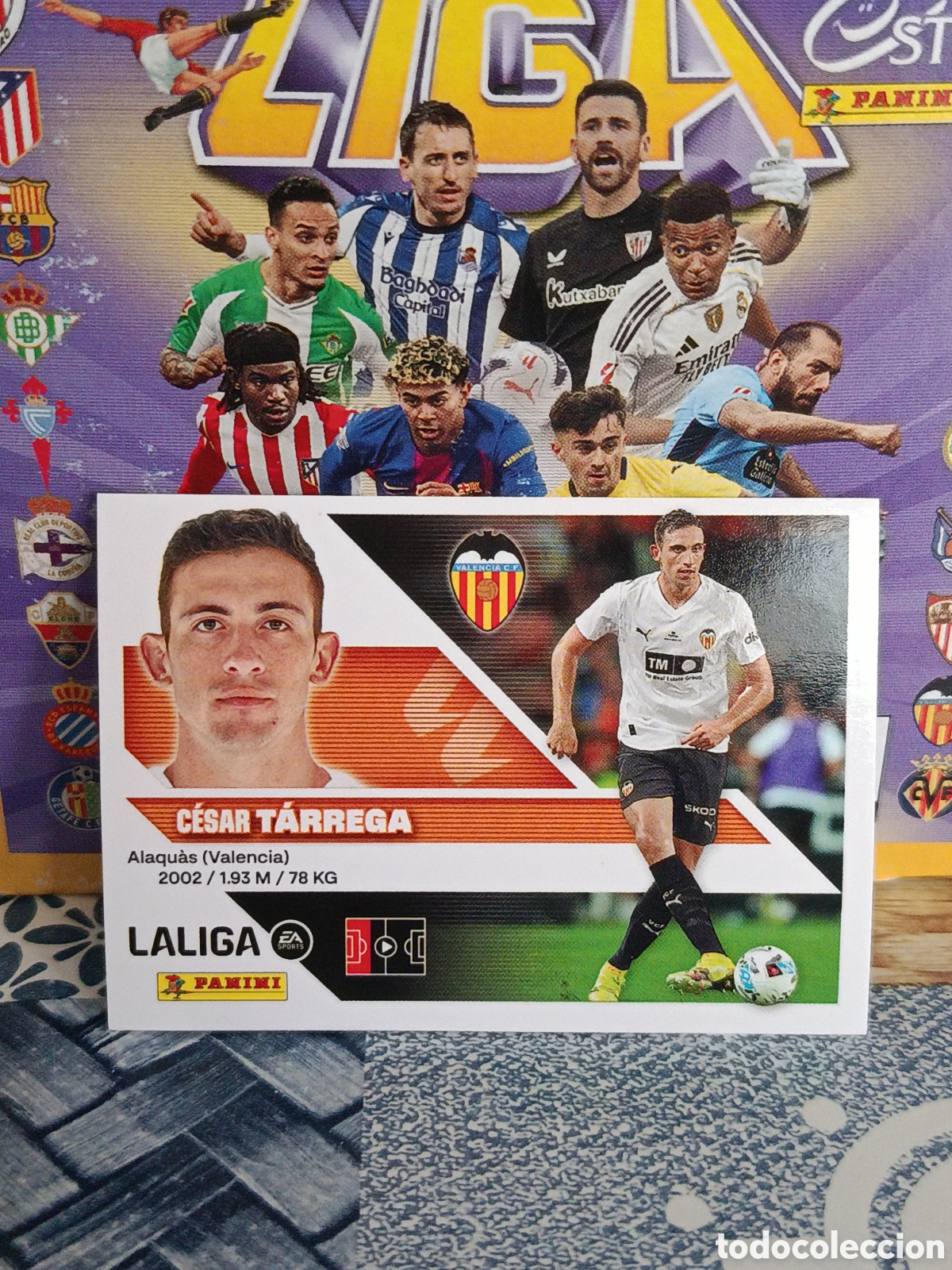 Collezionismo Figurine antiche: TARREGA VALENCIA N&ordm; 7 LIGA ESTE 26 27 2026 2027 PANINI