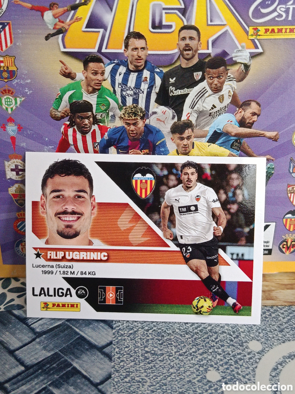 Collezionismo Figurine antiche: UGRINIC VALENCIA N&ordm; 15 LIGA ESTE 26 27 2026 2027 PANINI