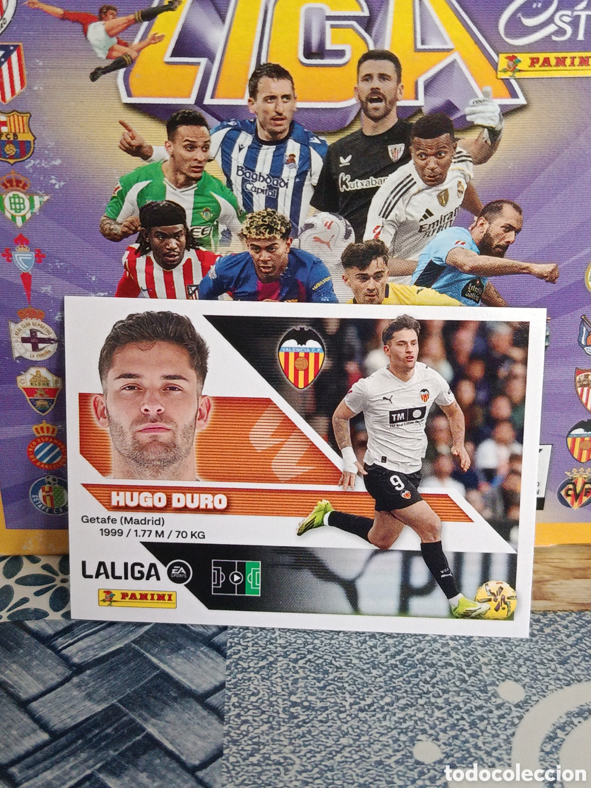 Collezionismo Figurine antiche: HUGO DURO VALENCIA N&ordm; 17 LIGA ESTE 26 27 2026 2027 PANINI