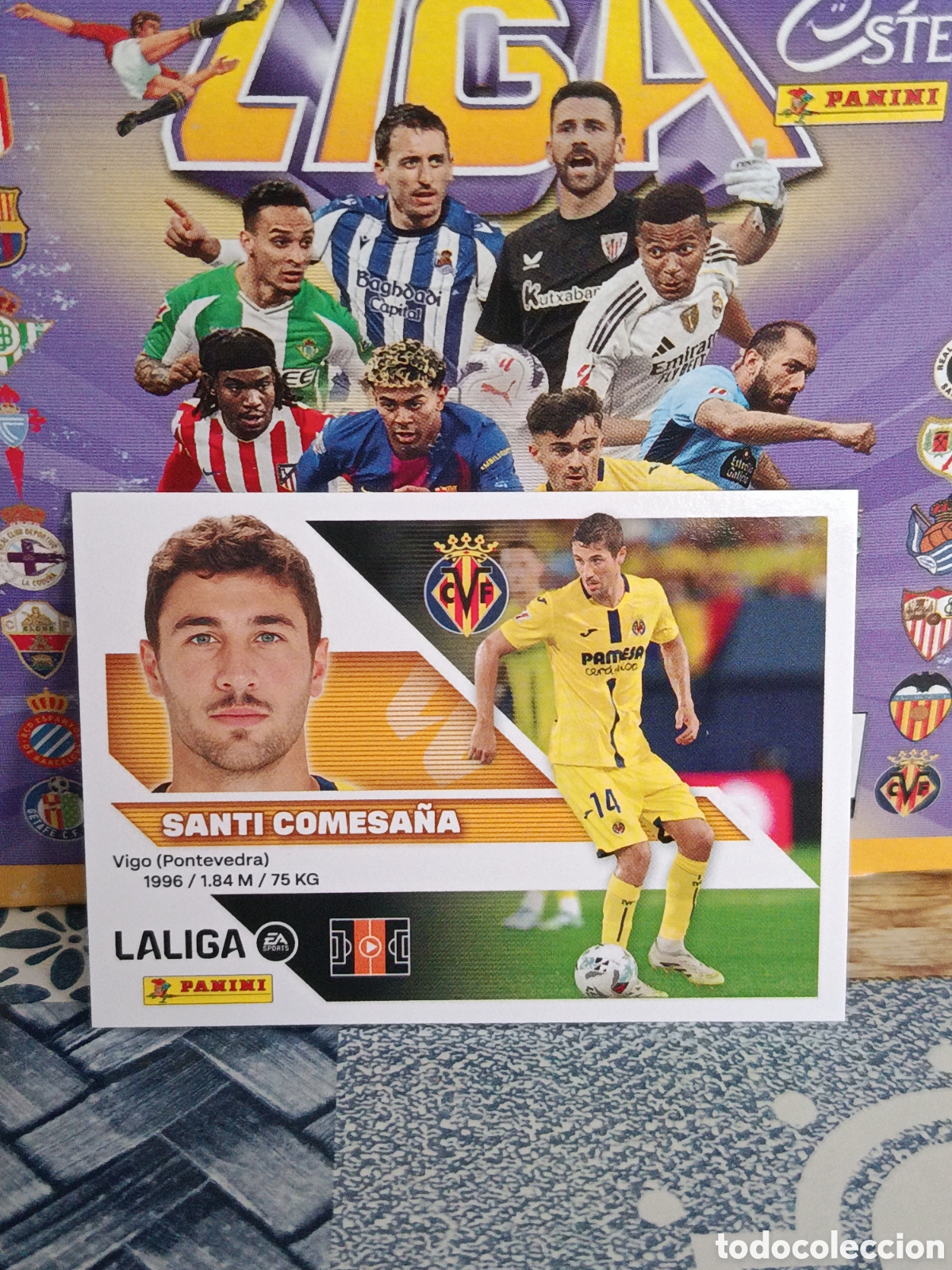 Collectable Antique Stickers: SANTI COMESA&Ntilde;A VILLARREAL N&ordm; 12 LIGA ESTE 26 27 2026 2027 PANINI