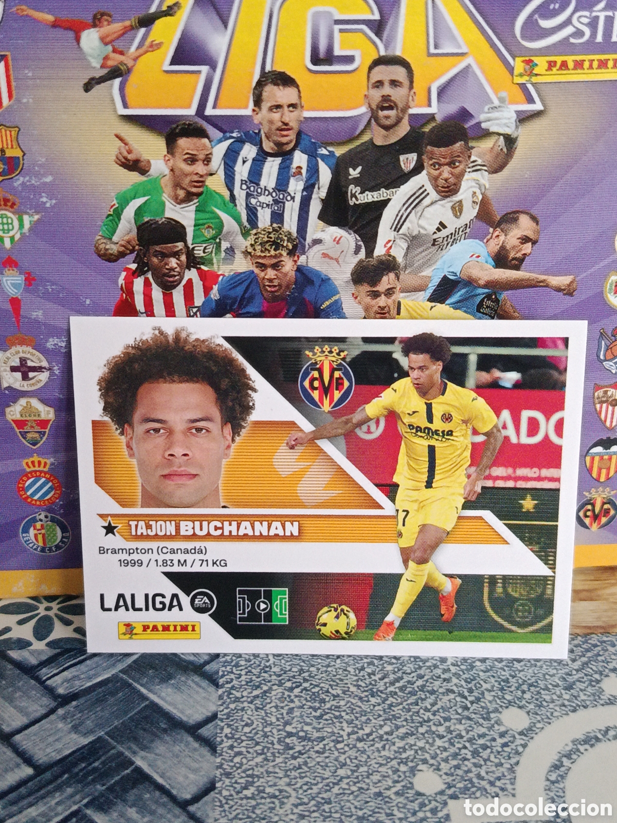 Collectable Antique Stickers: BUCHANAN VILLARREAL N&ordm; 15 LIGA ESTE 26 27 2026 2027 PANINI